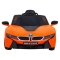 BMW I8 Lift Auto na akumulator Pomarańczowy + Pilot + Wolny Start + 3-pkt pasy + MP3 USB + LED