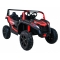 Buggy ATV Strong Racing dla 2 dzieci Czerwony + Silnik bezszczotkowy + Pompowane koła + Audio LED