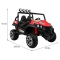 Grand Buggy Strong Lift dla dzieci Czerwony + Napęd 4x4 + Pilot + Bagażnik + Radio MP3 + LED