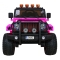 Auto terenowe typu jeep Monster 4x4 dla dzieci Różowy + Pilot + Regulacja siedzenia + Wolny Start + MP3 LED + Bagażnik + Plecak