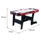 Cymbergaj dla dzieci + Stół do gry z MDF + Rodzinna gra Air Hockey czerwony 152x74x80cm