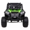 Buggy UTV Terenówka dla dzieci Zielony + Pilot + Bagażnik + Wolny Start + EVA + MP3 LED