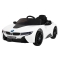 BMW I8 Lift Auto na akumulator Biały + Pilot + Wolny Start + 3-pkt pasy + MP3 USB + LED