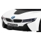 BMW I8 Lift Auto na akumulator Biały + Pilot + Wolny Start + 3-pkt pasy + MP3 USB + LED