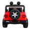 Jeep Wrangler Rubicon na akumulator dla dzieci Czerwony + Pilot + Radio MP3 LED + Koła EVA