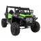 Buggy UTV Terenówka dla dzieci Zielony + Pilot + Bagażnik + Wolny Start + EVA + MP3 LED