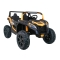 Buggy ATV Strong Racing dla 2 dzieci Złoty + Silnik bezszczotkowy + Pompowane koła + Audio LED