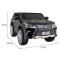 Lexus LX570 Lakierowane Autko dla 2 dzieci Czarny + Pilot + Koła EVA + Radio MP3 LED