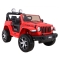 Jeep Wrangler Rubicon na akumulator dla dzieci Czerwony + Pilot + Radio MP3 LED + Koła EVA