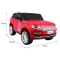 Range Rover HSE Lakierowane Autko dla 2 dzieci Czerwony + Pilot + Panel audio + LED