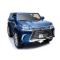 Lexus LX570 Lakierowane Autko dla 2 dzieci Niebieski + Pilot + Koła EVA + Radio MP3 LED