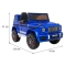 Mercedes AMG G63 dla dzieci Lakier Niebieski + Pilot + MP3 LED + Wolny Start + EVA + Pasy