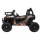 Buggy UTV Terenówka dla dzieci Czarny + Pilot + Bagażnik + Wolny Start + EVA + MP3 LED