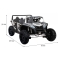 Pojazd 4-osobowy Buggy ATV RACING UTV2000 Z Baterią Li-ion Biały