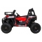 Buggy UTV Terenówka dla dzieci Czerwony + Pilot + Bagażnik + Wolny Start + EVA + MP3 LED