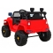 Autko Jeep Dark Night na akumulator dla dzieci Czerwony + Wolny Start + EVA + Audio LED