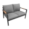 Meble Ogrodowe Aluminiowe Sofa + Dwa Fotele + Stolik