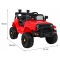 Autko Jeep Dark Night na akumulator dla dzieci Czerwony + Wolny Start + EVA + Audio LED