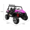 Terenowe Grand Buggy Lift dla dzieci Różowy + Napęd 4x4 + Pilot + Bagażnik + Radio MP3 + LED