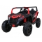 Buggy ATV Strong Racing dla 2 dzieci Czerwony + Silnik bezszczotkowy + Pompowane koła + Audio LED