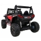 Buggy UTV Terenówka dla dzieci Czerwony + Pilot + Bagażnik + Wolny Start + EVA + MP3 LED