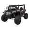 Buggy UTV Terenówka dla dzieci Czarny + Pilot + Bagażnik + Wolny Start + EVA + MP3 LED