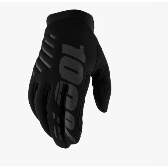 100 PROCENT RĘKAWICE CROSS/ENDURO BRISKER SOFTSHELL KOLOR CZARNY/SZARY ROZMIAR M STARY KOD 10016-057-11
