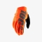 100 PROCENT RĘKAWICE CROSS/ENDURO BRISKER SOFTSHELL KOLOR POMARAŃCZOWY/CZARNY ROZMIAR S
