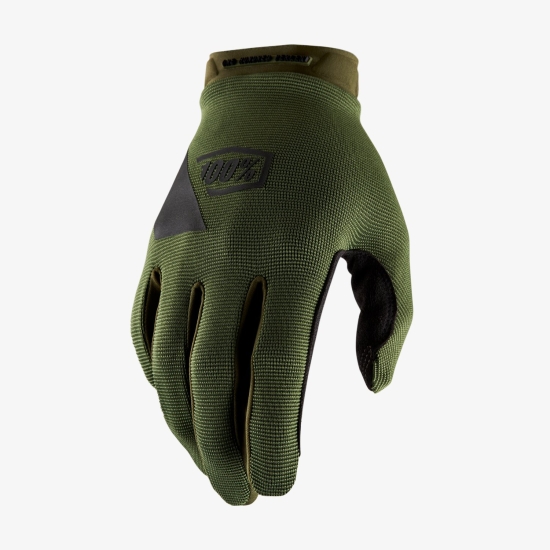 100 PROCENT RĘKAWICE CROSS/ENDURO RIDECAMP GLOVES FATIGUE KOLOR ZIELONY (MILITARNY) ROZMIAR S STARY KOD: 10018-190-10