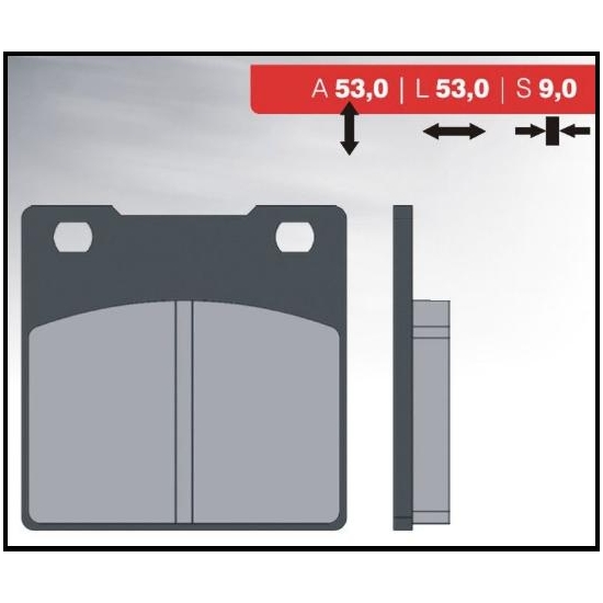 BRENTA KLOCKI HAMULCOWE KH161 (ORGANIC) KAWASAKI ZXR/ZZR/ZRX/ZX TYŁ