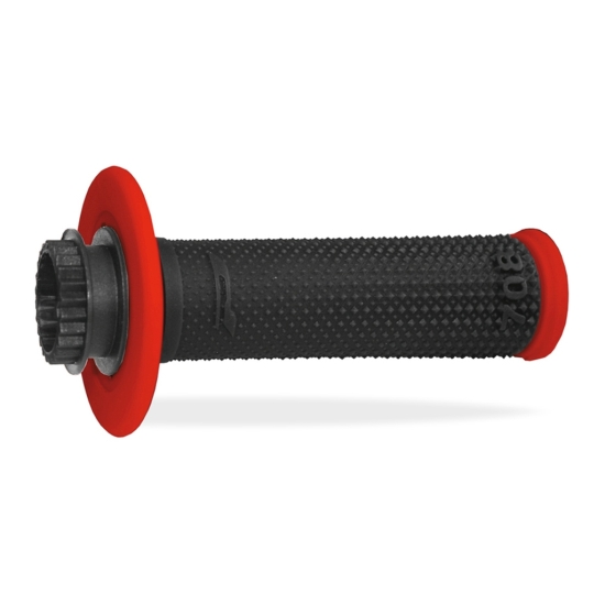 PROGRIP MANETKI PG708 OFF ROAD Z BLOKADĄ SCS LOCK-ON + 6 ADAPTERÓW ROLGAZU (22+25MM) KOLOR CZARNY CZERWONY DWUSKŁADNIKOWE (708-149)