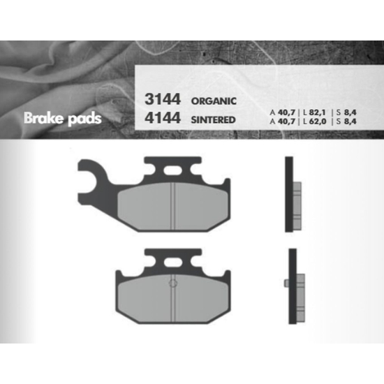BRENTA KLOCKI HAMULCOWE KH428 (YFM700 RAPTOR 06-13 TYŁ) (FT 3144)