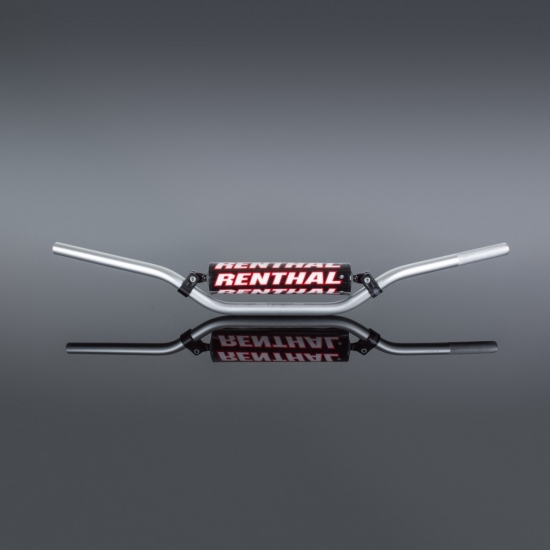 RENTHAL KIEROWNICA 7/8 CALA (22MM) MX HANDLEBAR SILVER REED / WINDHAM PADDED KOLOR SREBRNY Z GĄBKĄ