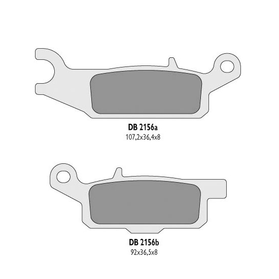 DELTA BRAKING KLOCKI HAMULCOWE KH444 YAMAHA YFM 550 GRIZZLY '11-14, YFM 700 GRIZZLY '07-18 PRAWY PRZÓD - ZASTĘPUJĄ DB2156MX-D ORAZ DB2156QD-D