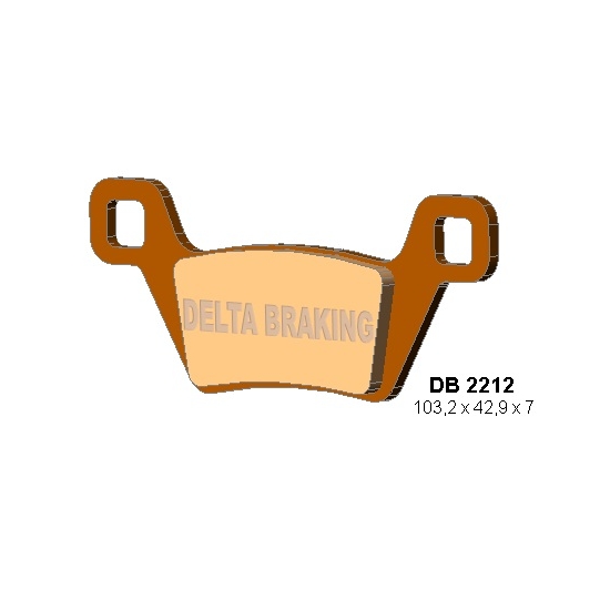 DELTA BRAKING KLOCKI HAMULCOWE KH600 KYMCO MXU - ZASTĘPUJĄ DB2212MX-D ORAZ DB2212QD-D