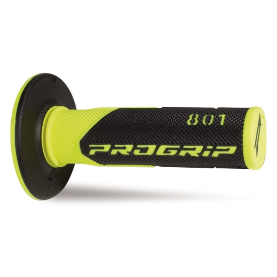 PROGRIP MANETKI PG801 OFF ROAD (22+25MM, DŁ.115MM) KOLOR ŻÓŁTY FLUO/CZARNY (DWUSKŁADNIKOWE) (801-204) (PG801YLF/BK)