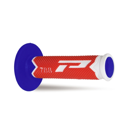 PROGRIP MANETKI PG788 OFF ROAD (22+25MM, DŁ.115MM) KOLOR BIAŁY/CZERWONY/NIEBIESKI (TRÓJSKŁADNIKOWE) (788-226) (PG788/21)