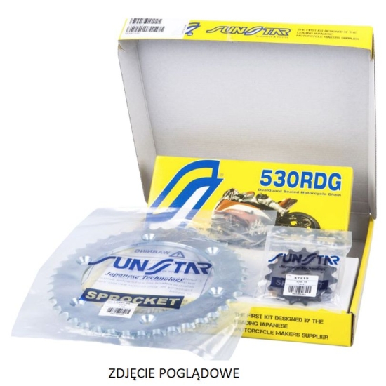 SUNSTAR ZESTAW NAPĘDOWY YAMAHA FZR 600R 94-95/ YZF 600R THUNDERCAT 96-04 STANDARD (15/47/108) (DO 1000CC) (SUN51115/SUN1-5601-47/SS530RDG-108N) - WYPR