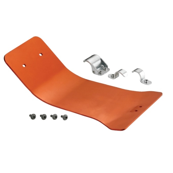 ACCEL OSŁONA POD SILNIK ALUMINIOWA KTM 125/250/350/450 SXF, EXCF '11-'14, HUSQVARNA '14-'15 KOLOR POMARAŃCZOWY