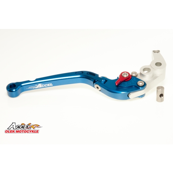 ACCEL PROMOCJA DŹWIGNIA (KLAMKA NIEŁAMKA) HAMULCA SUZUKI GSXR 600/750 '06-13, GSXR 1000 '05-13 KOLOR NIEBIESKI (DHS03SA) (AFBL-11-4BL) - PROMOCJA