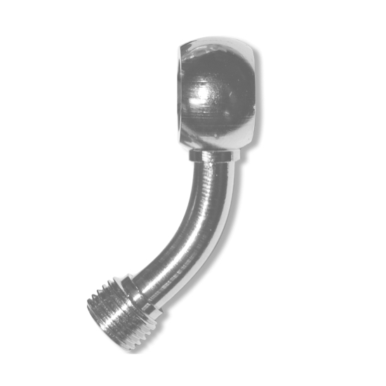FREN TUBO KOŃCÓWKA PRZEWODU HAMULCOWEGO HOMOLOGOWANA HARLEY 45° (11,3MM) CHROMOWANA