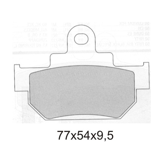 GALFER KLOCKI HAMULCOWE KH106/2 SPIEK METALICZNY (ZŁOTE) WYPRZEDAŻ (GRUBOŚĆ 9,5MM)