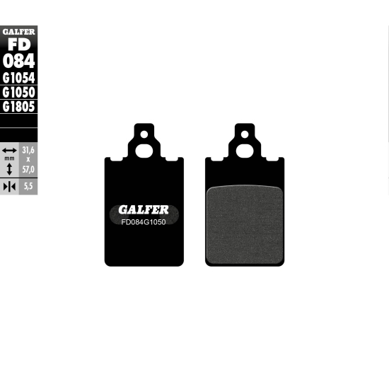 GALFER KLOCKI HAMULCOWE KH116 PÓŁMETALICZNE SCOOTER