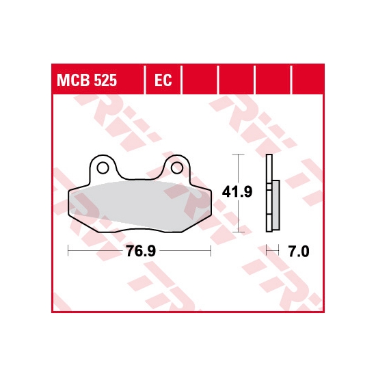 TRW ZF KLOCKI HAMULCOWE KH86 ORGANIC HONDA NSR 50 89-96, NSR 80 87-92, FS 125 SONIC 03-, PRZÓD (PROMOCJA)