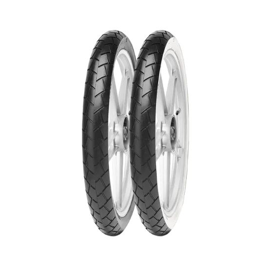 MITAS OPONA 2.50-17 MC 11 WW BIAŁY BOK 43J TL/TT PRZÓD/TYŁ DOT 47/2024