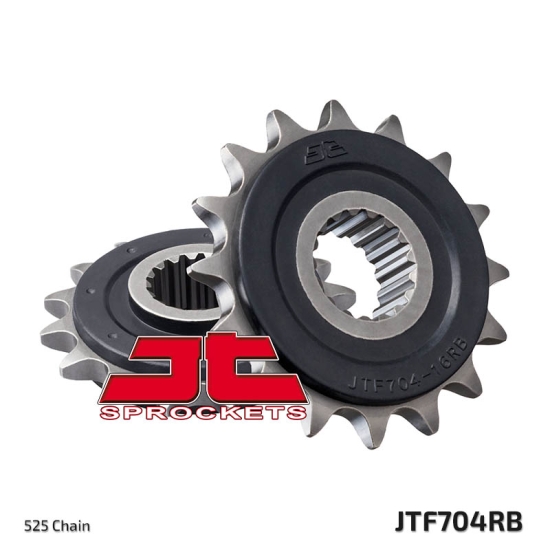 JT ZĘBATKA PRZEDNIA 2078 17 Z GUMĄ APRILIA RST/RSV/SL 1000 BMW F 650/700/800 GS (207817JTRB) (ŁAŃC. 525)