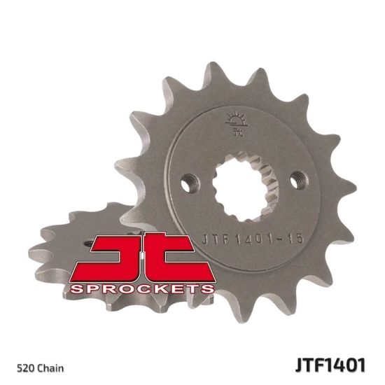 JT ZĘBATKA PRZEDNIA 2116 13 SUZUKI LTR 450 '06-'12, LTZ 400 '03-'13, RMX 450 '10-'13, KAWASAKI KFX 400, HYOSUNG TE 450 (211613JT) (ŁAŃC. 520)