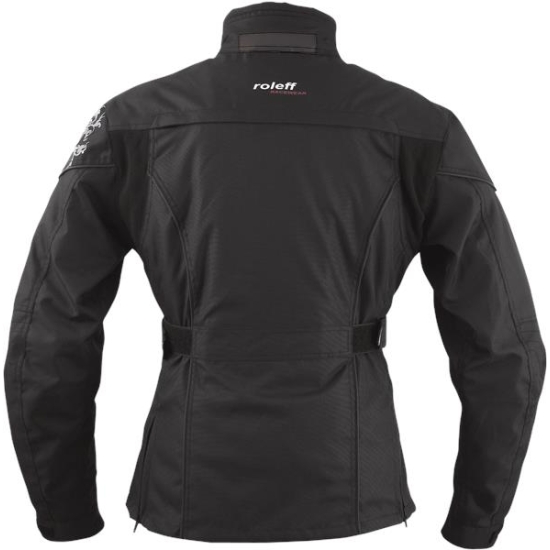 ROLEFF WIELKA PROMOCJA KURTKA DAMSKA TEKSTYLNA KRÓTKA Z MEMBRANĄ WIND-TEX MODEL LADYLIKE KOLOR CZARNY ROZMIAR XXL