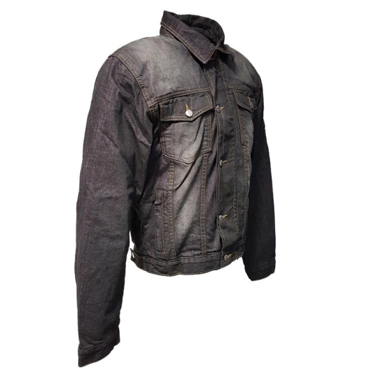 ROLEFF WIELKA PROMOCJA KURTKA KRÓTKA JEANS ARAMID MODEL RO1514 KOLOR CZARNY ROZMIAR M