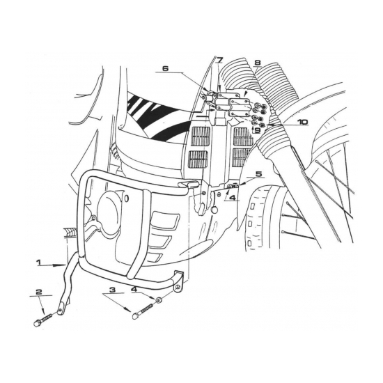 KAPPA GMOLE OSŁONY SILNIKA HONDA XL 600V TRANSALP (97-99) (TN363) CZARNE